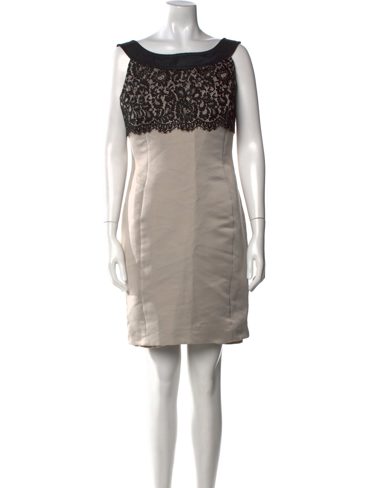 St. John Bateau Neckline Mini Dress