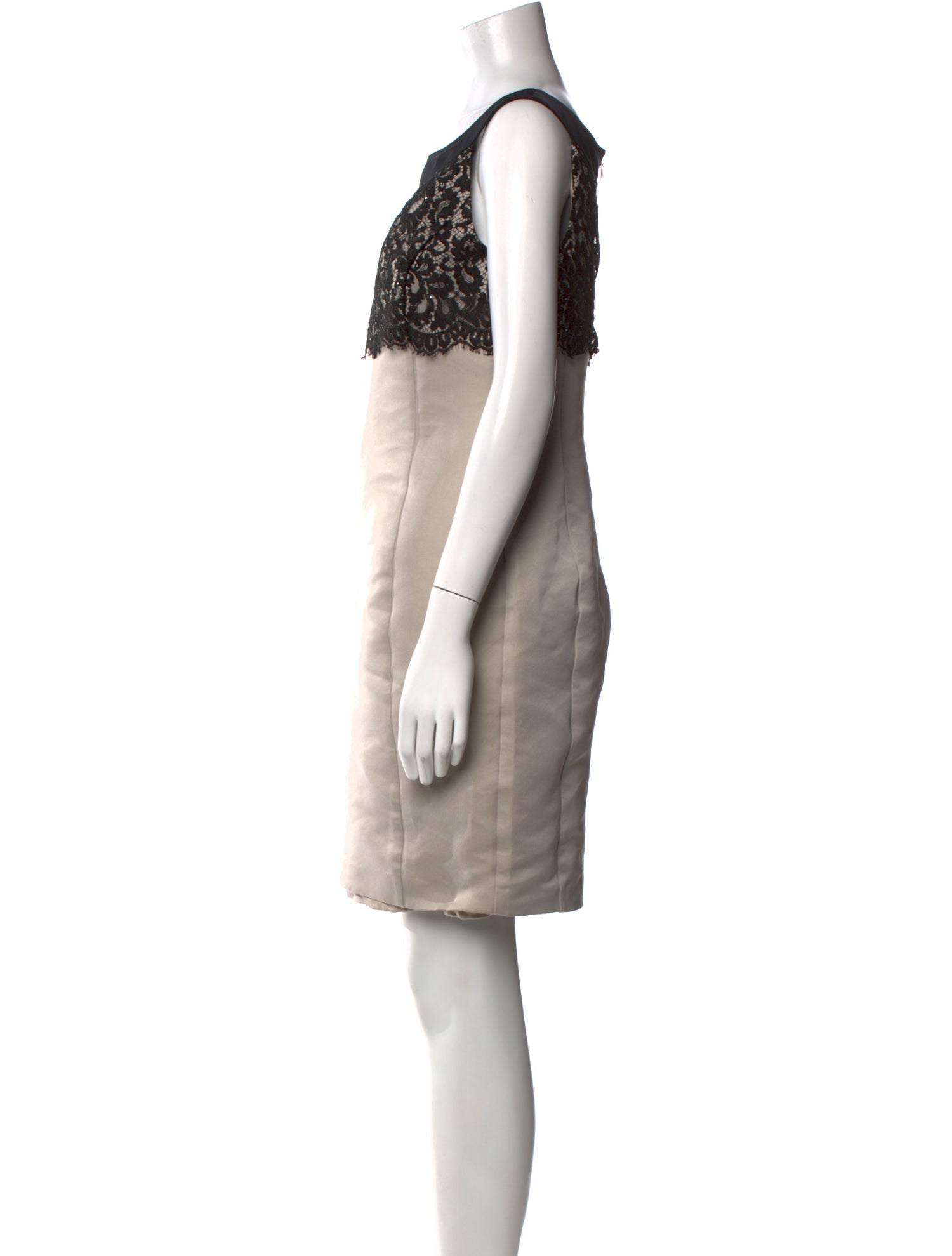 St. John Bateau Neckline Mini Dress