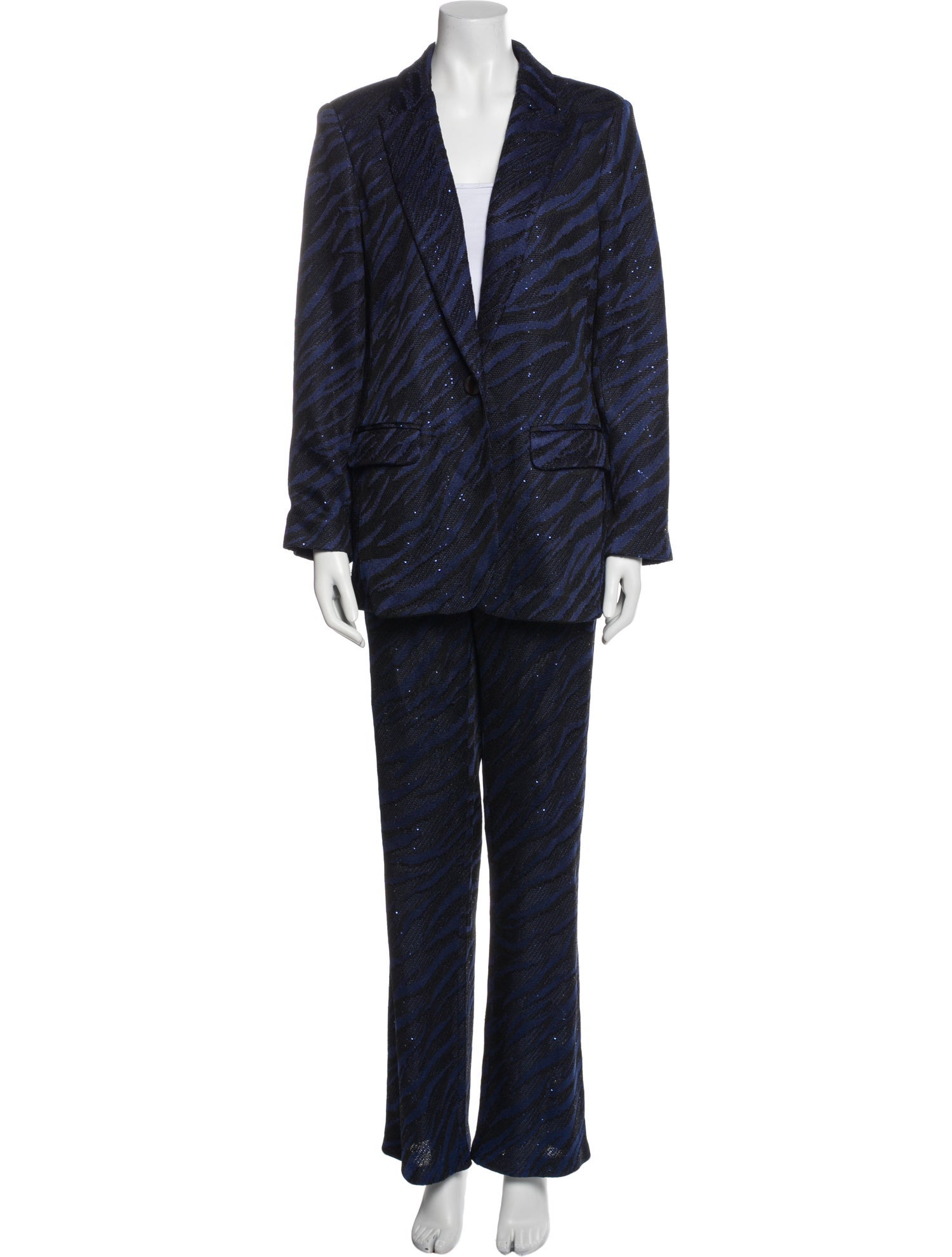 St. John Animal Print Pantsuit