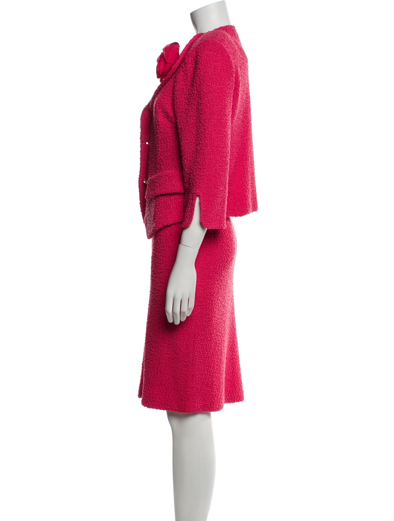 St. John Crystal Embellishments Skirt Suit