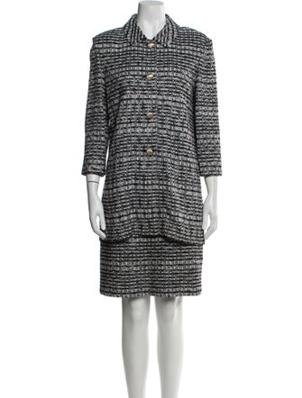 St. John Tweed Pattern Dress Set