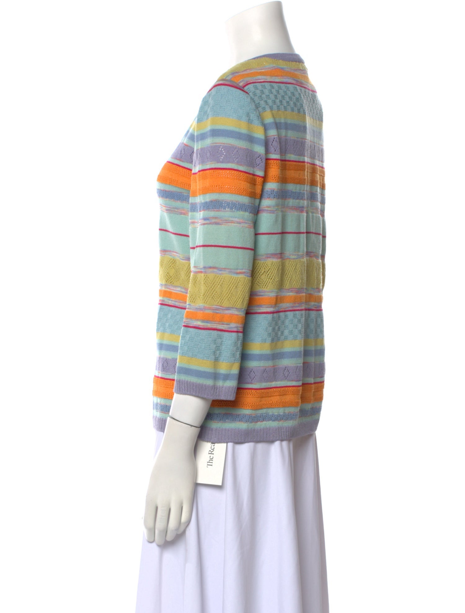 St. John Sport Wool Striped Sweater