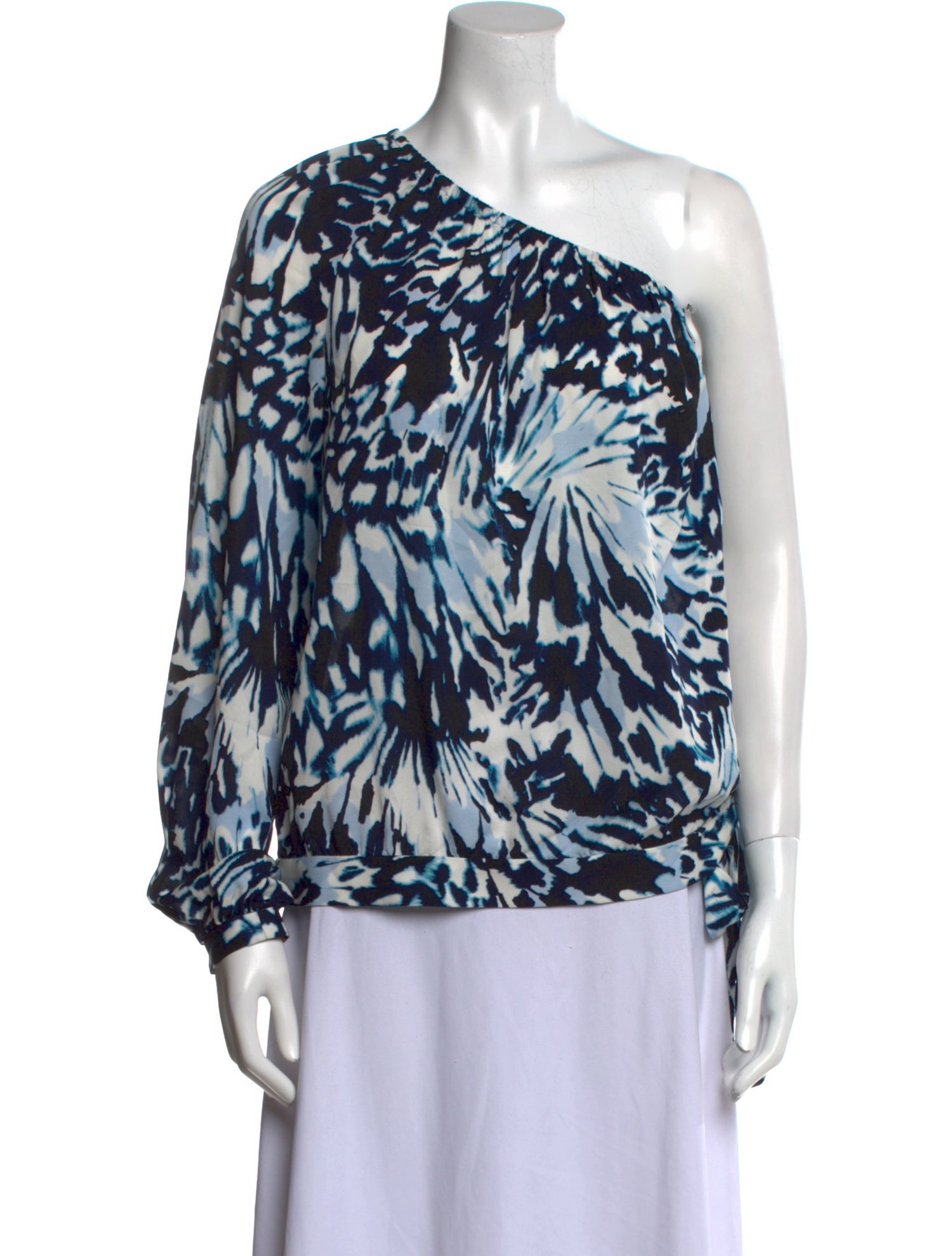 St. John Silk Animal Print Blouse w/ Tags