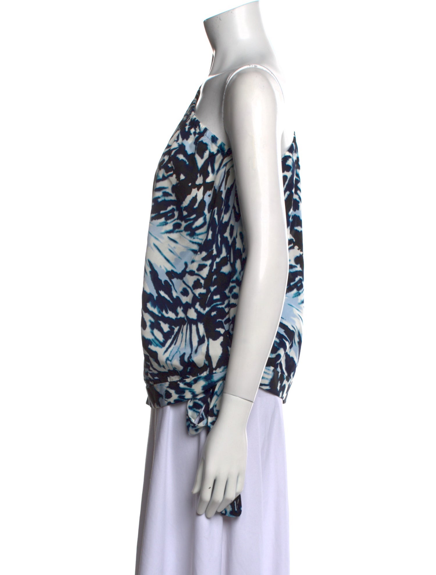 St. John Silk Animal Print Blouse w/ Tags