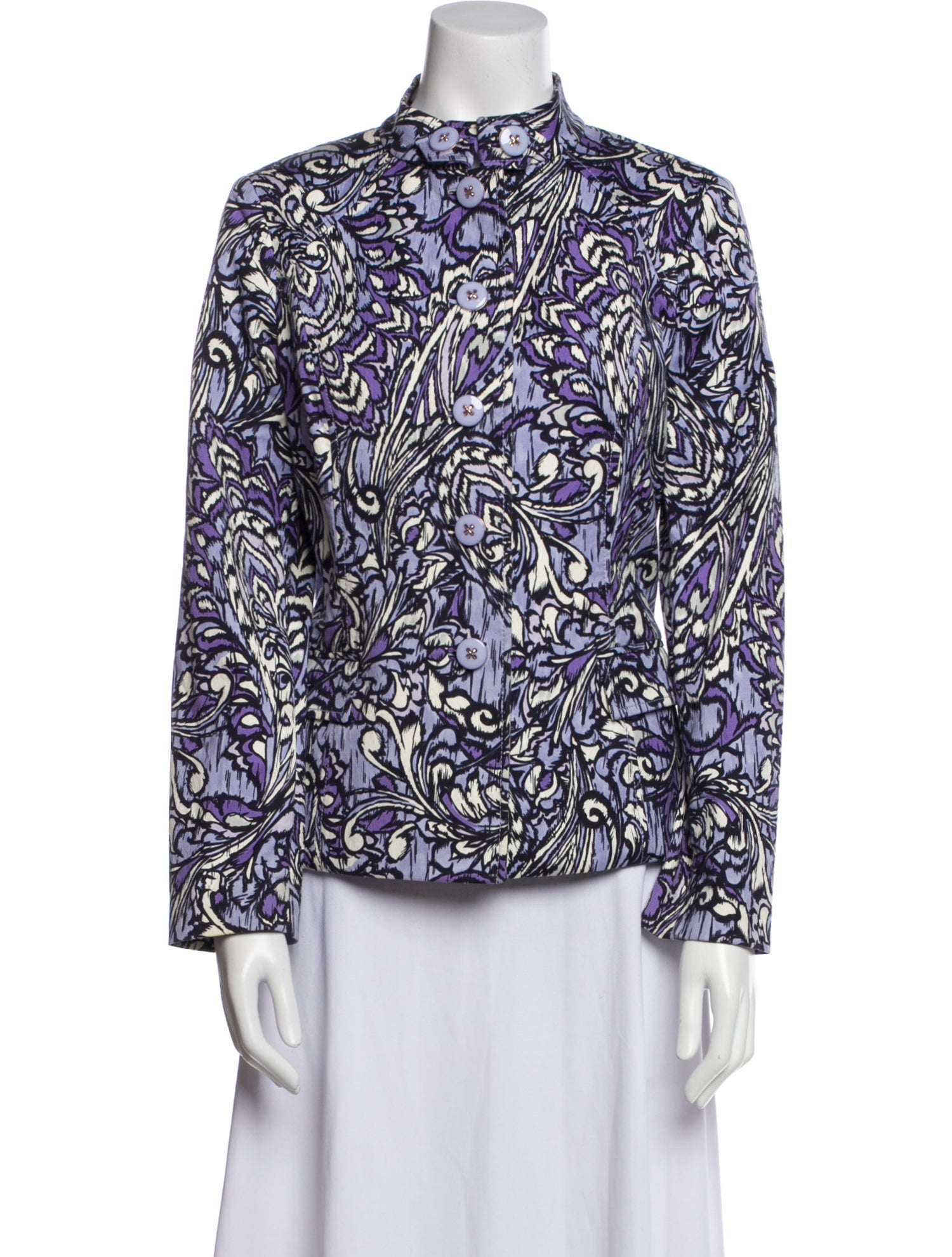 St. John Floral Print Evening Jacket