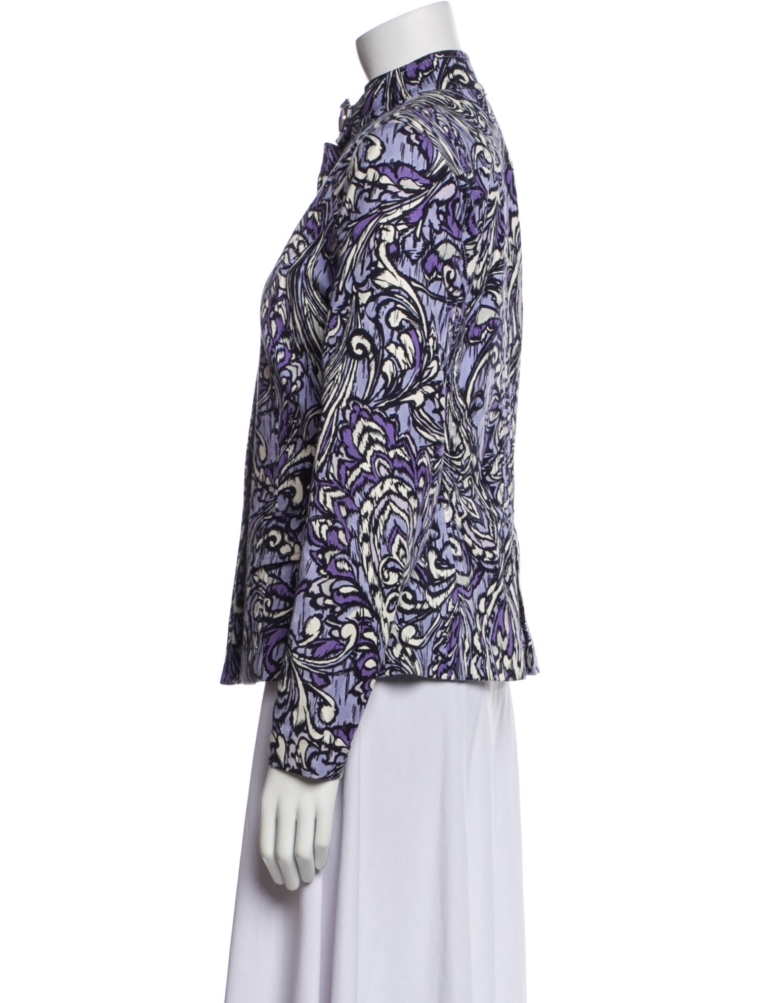 St. John Floral Print Evening Jacket