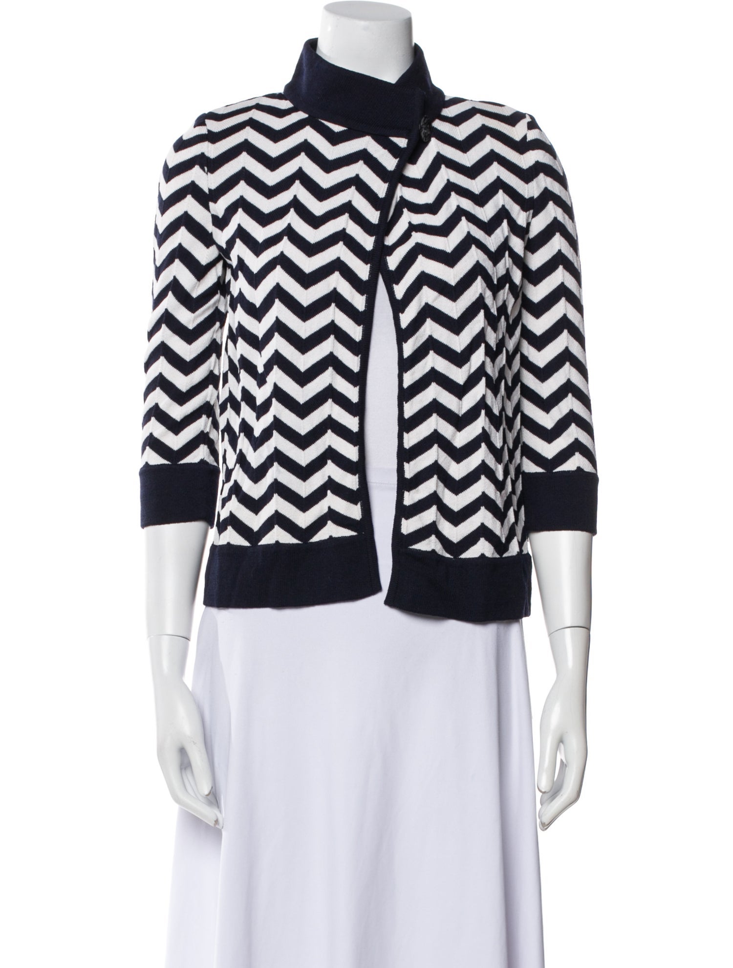 St. John Wool Striped Evening Jacket