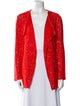 St. John Wool Polka Dot Print Evening Jacket