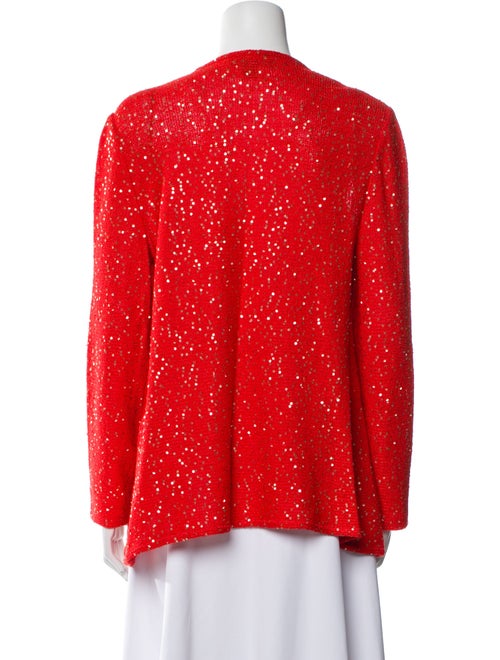 St. John Wool Polka Dot Print Evening Jacket