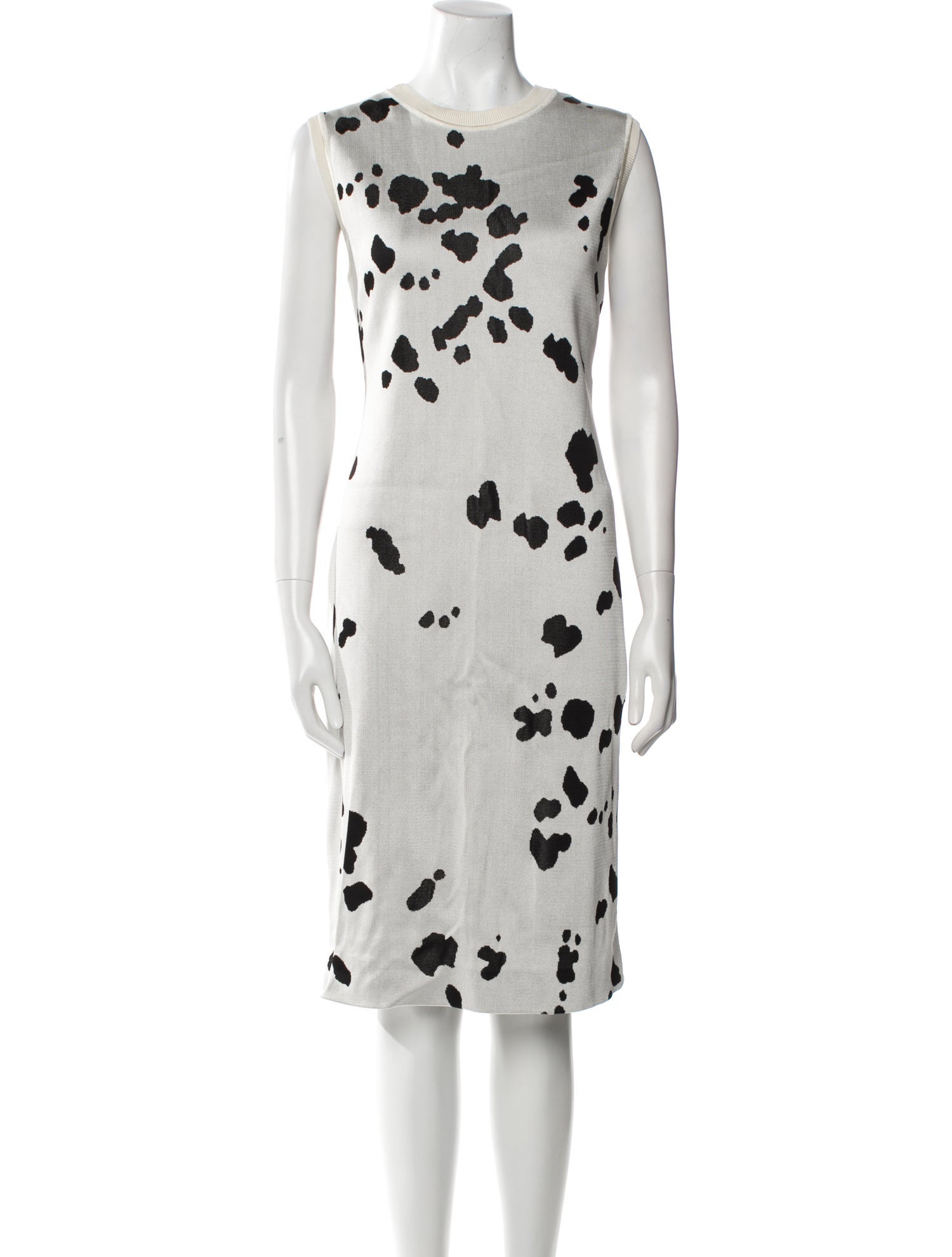 St. John Printed Knee-Length Dress
