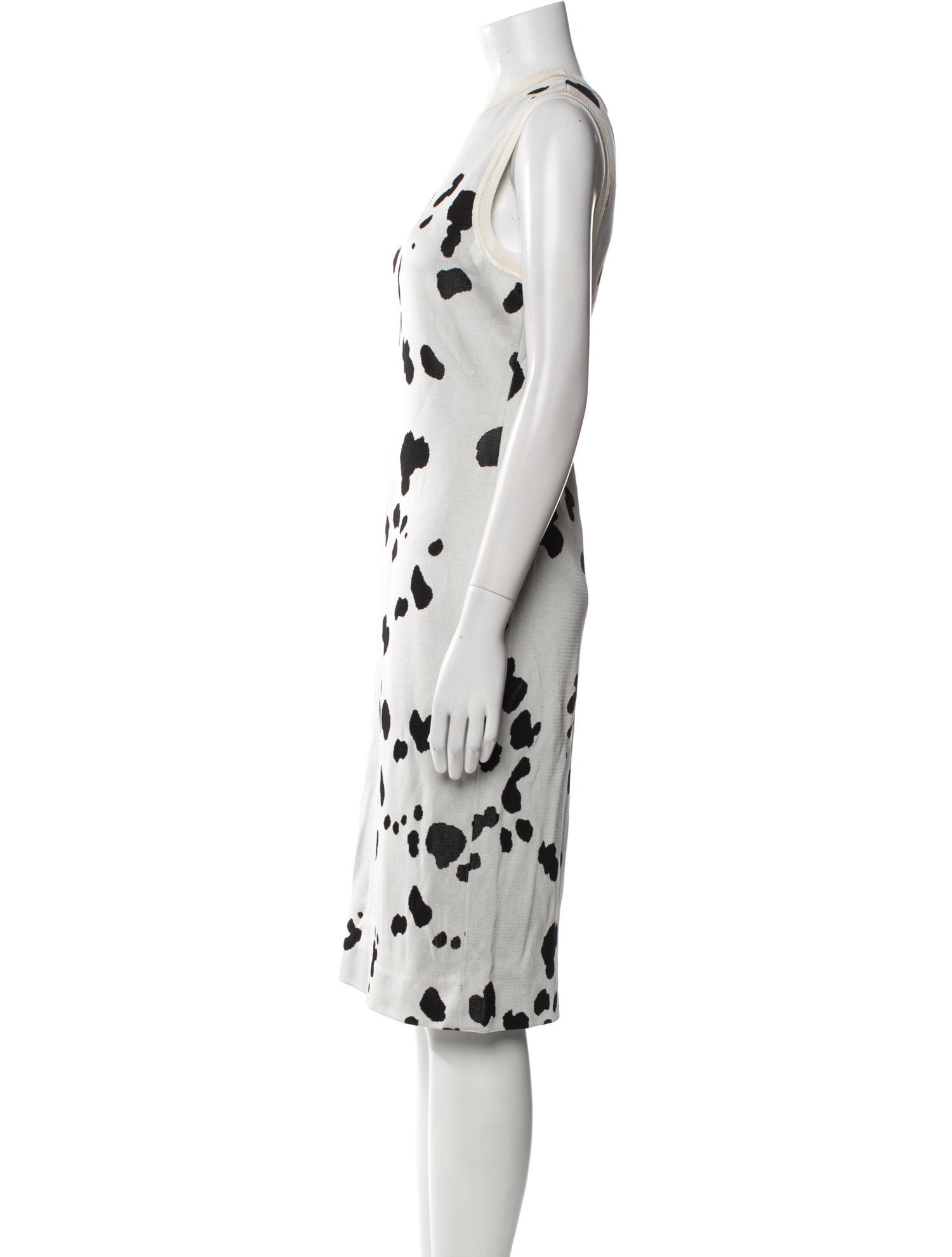 St. John Printed Knee-Length Dress