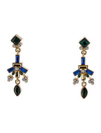 St. John Crystal Drop Earrings