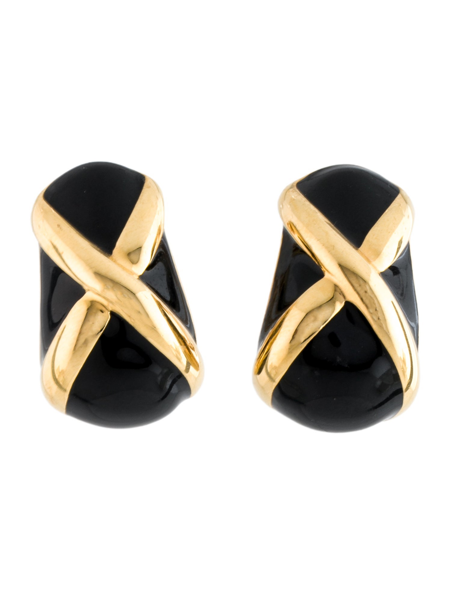 St. John Enamel Clip-On Earring