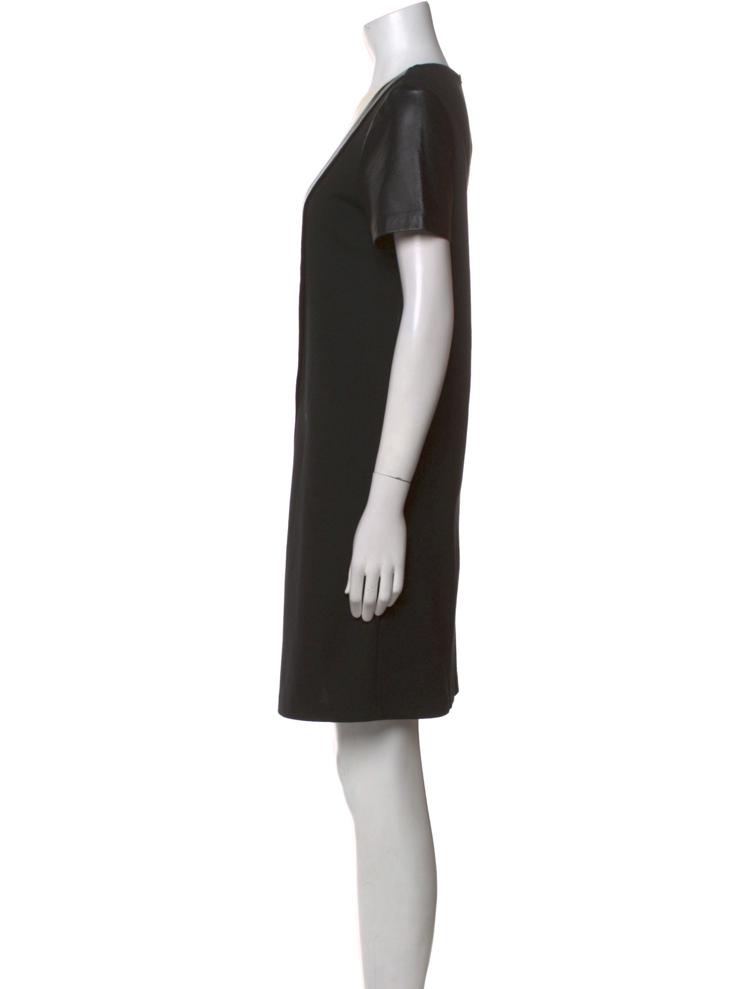 St. John Colorblock Pattern Knee-Length Dress