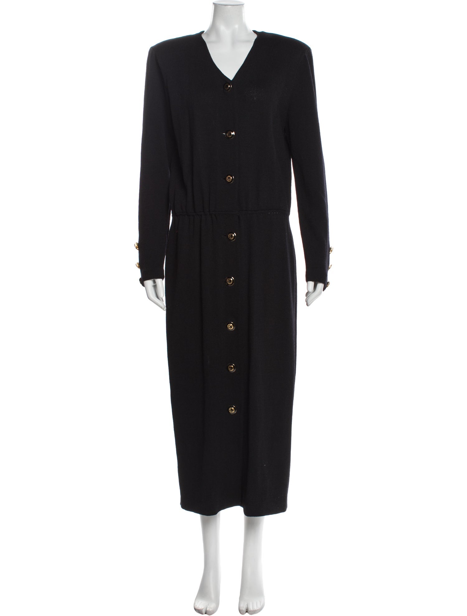 St. John V-Neck Long Dress