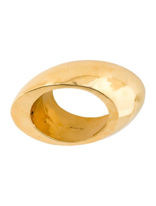 St. John Oversized Angled Bangle Bracelet