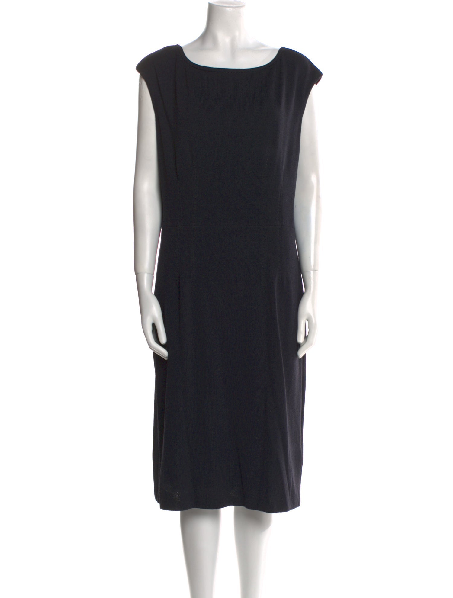 St. John Wool Midi Length Dress