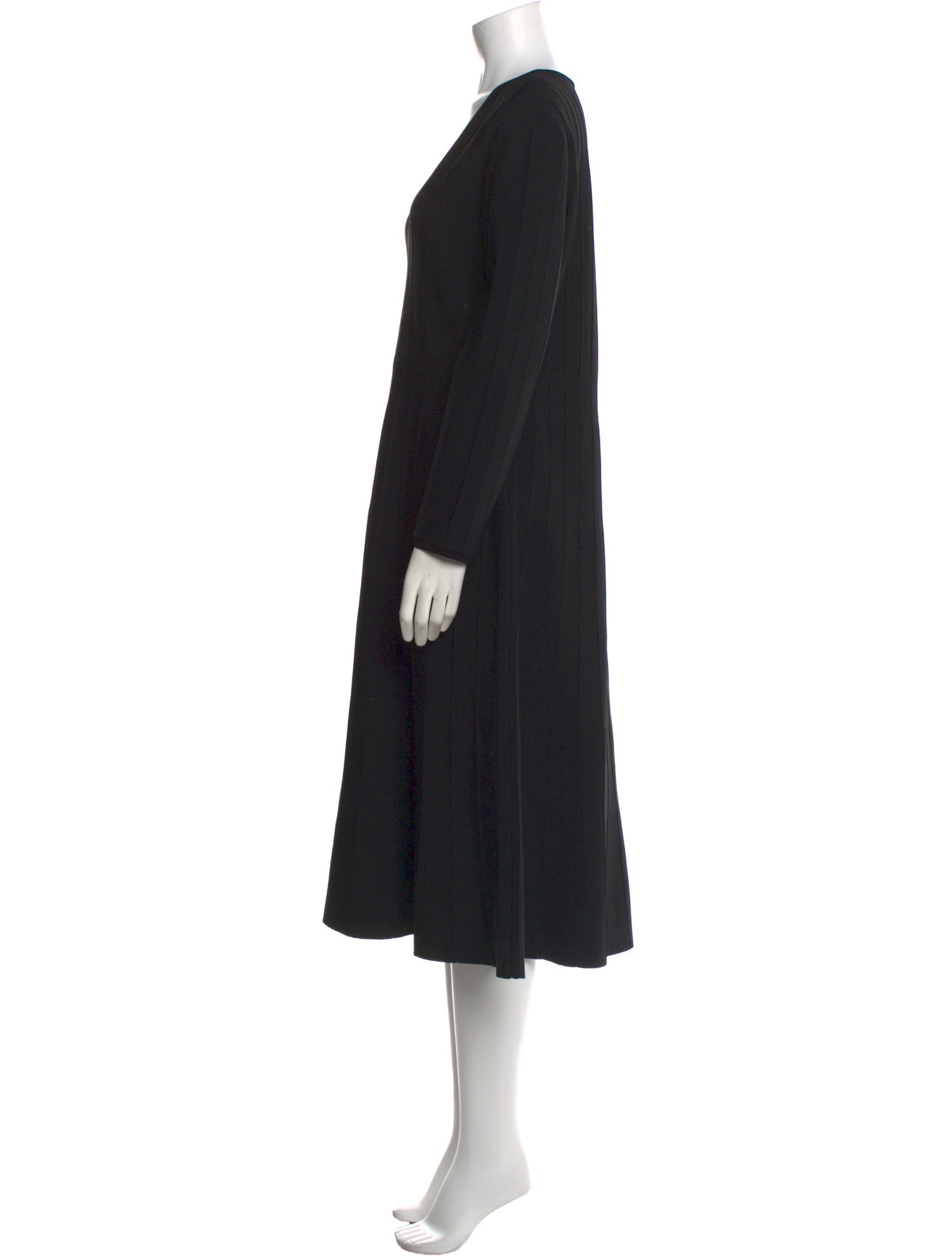 St. John V-Neck Midi Length Dress