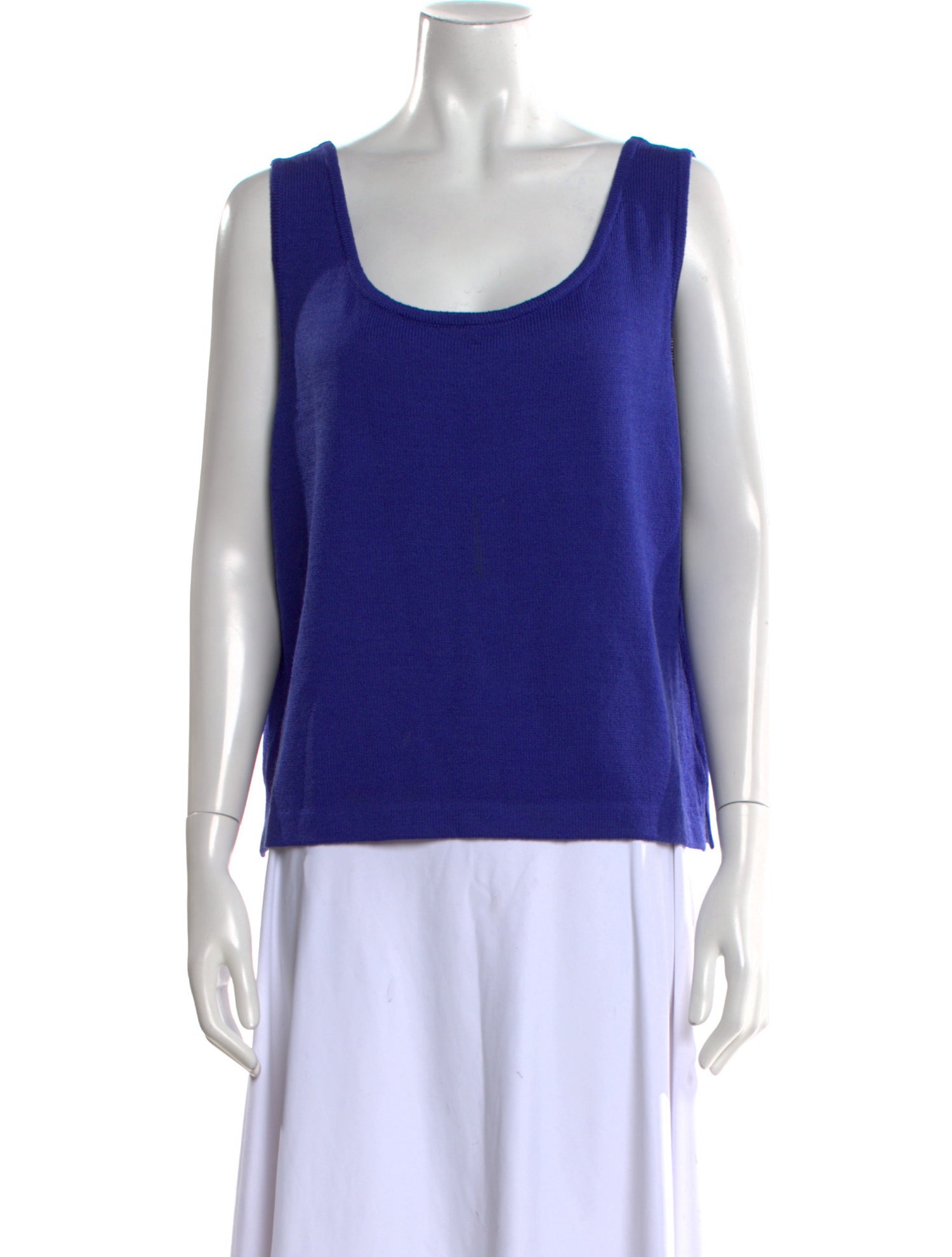 St. John Wool Scoop Neck Top