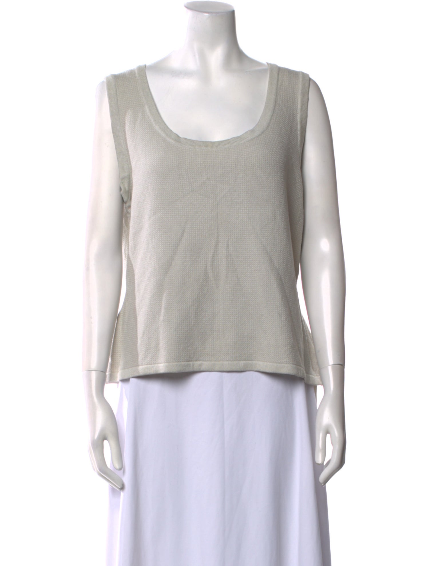 St. John Wool Scoop Neck Top