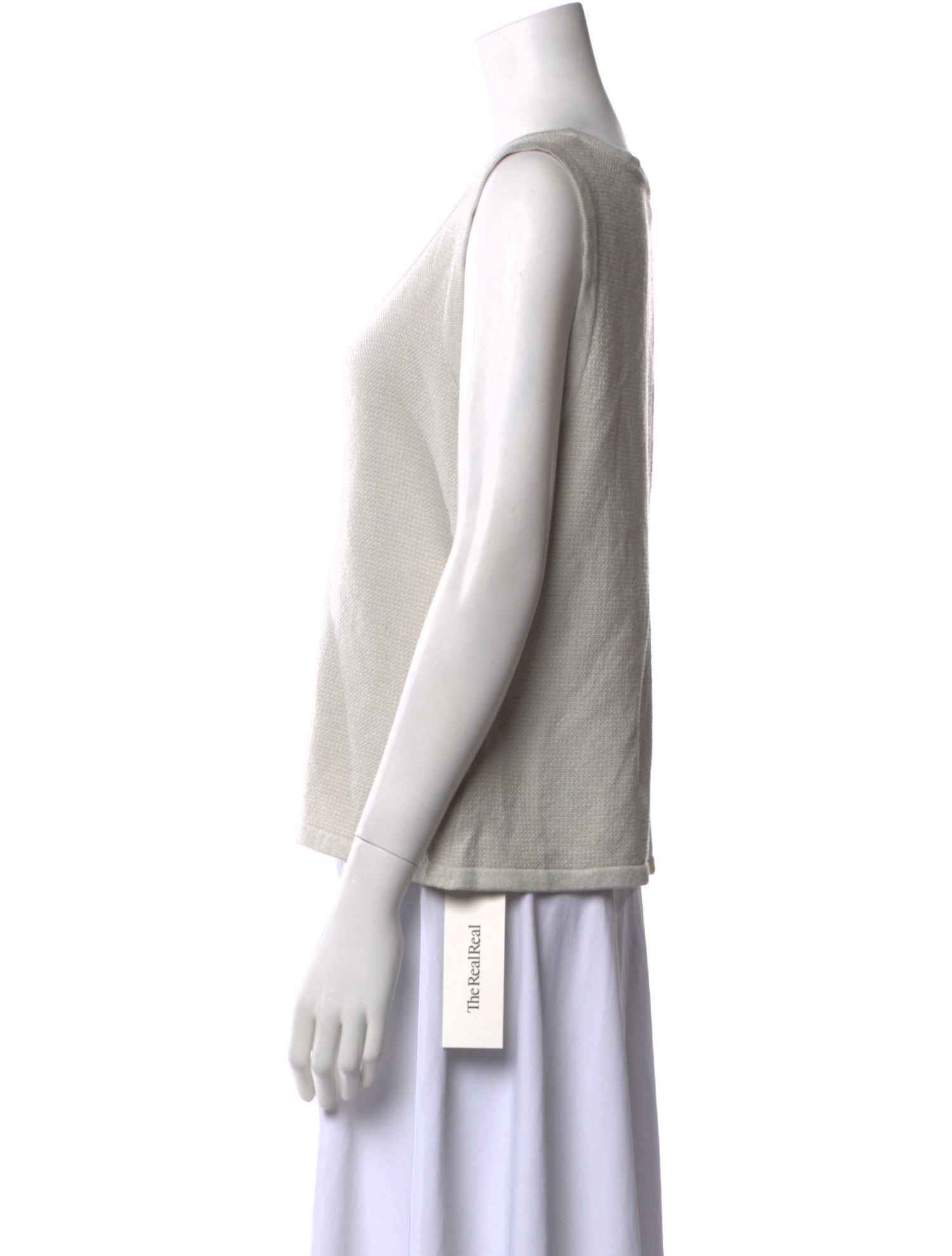 St. John Wool Scoop Neck Top