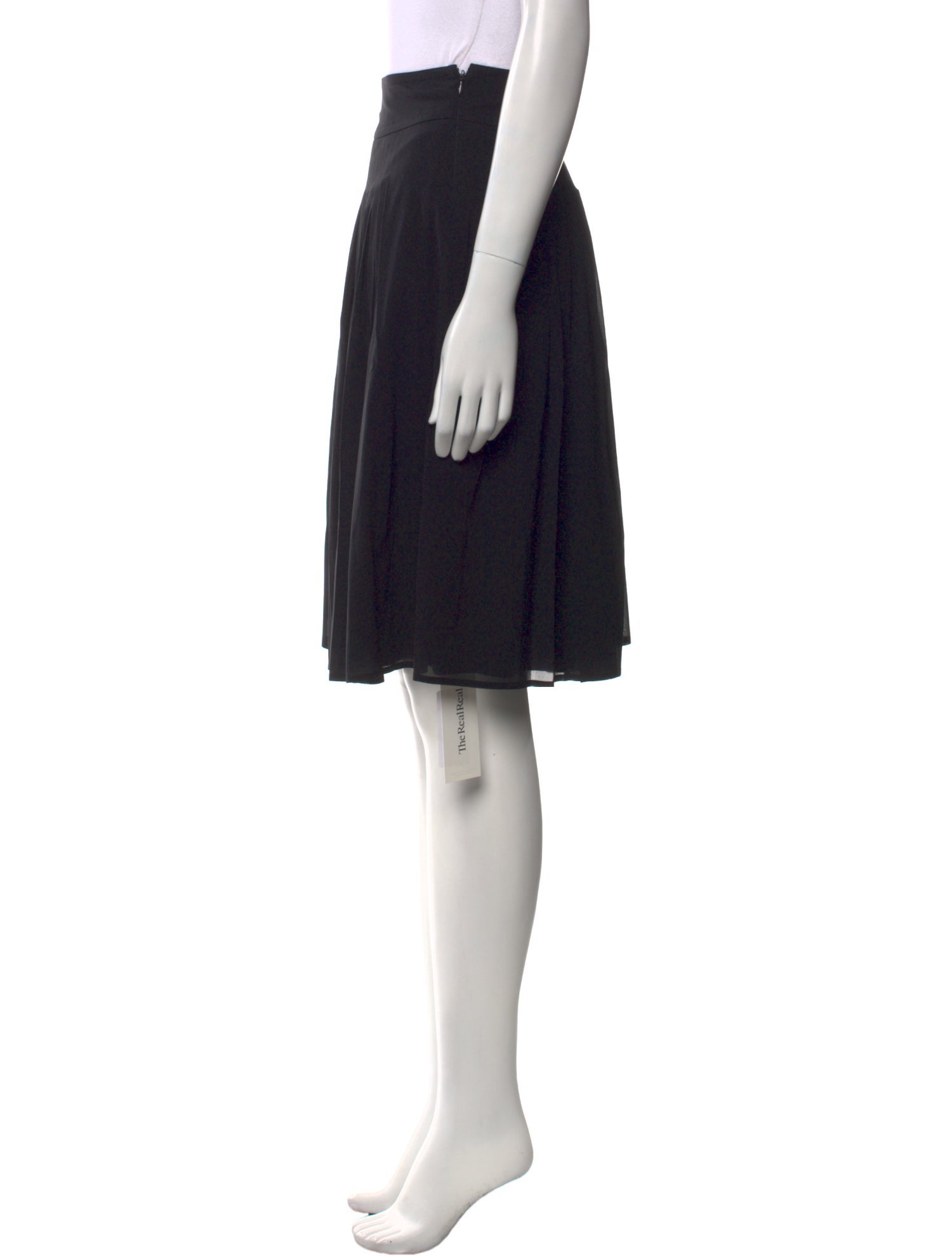 St. John Silk Knee-Length Skirt