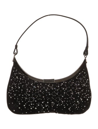 St. John Suede Shoulder Bag