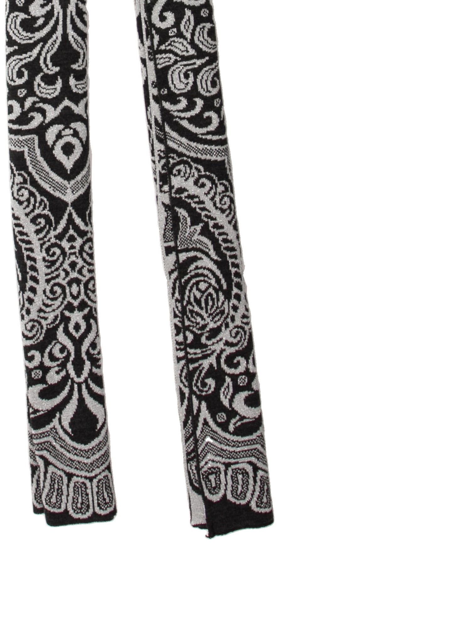 St. John Wool Floral Print Scarf