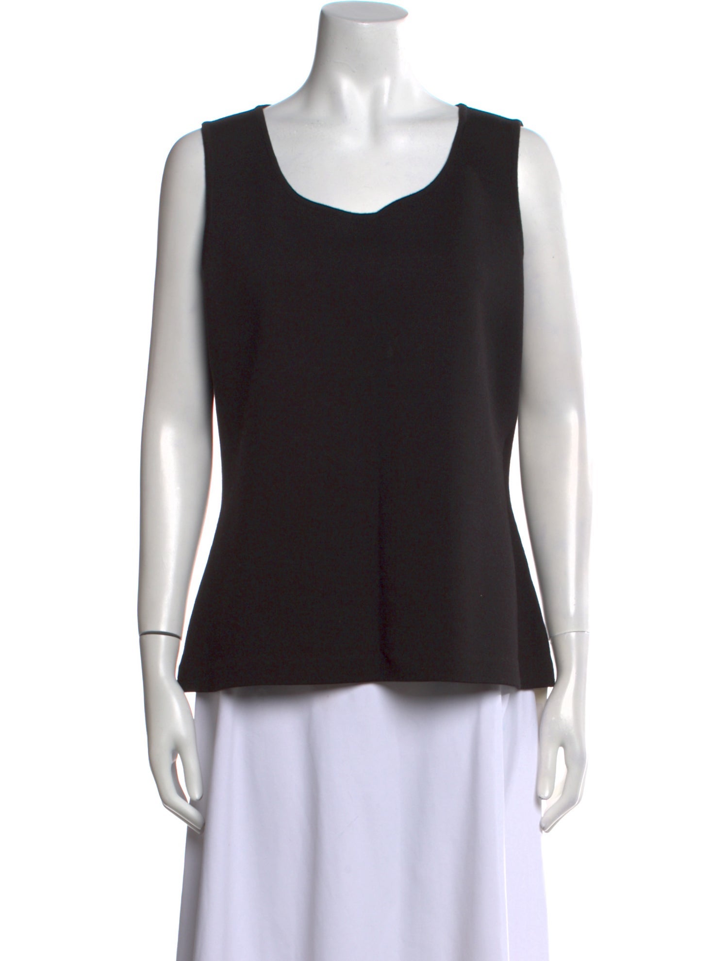 St. John Wool Scoop Neck Top
