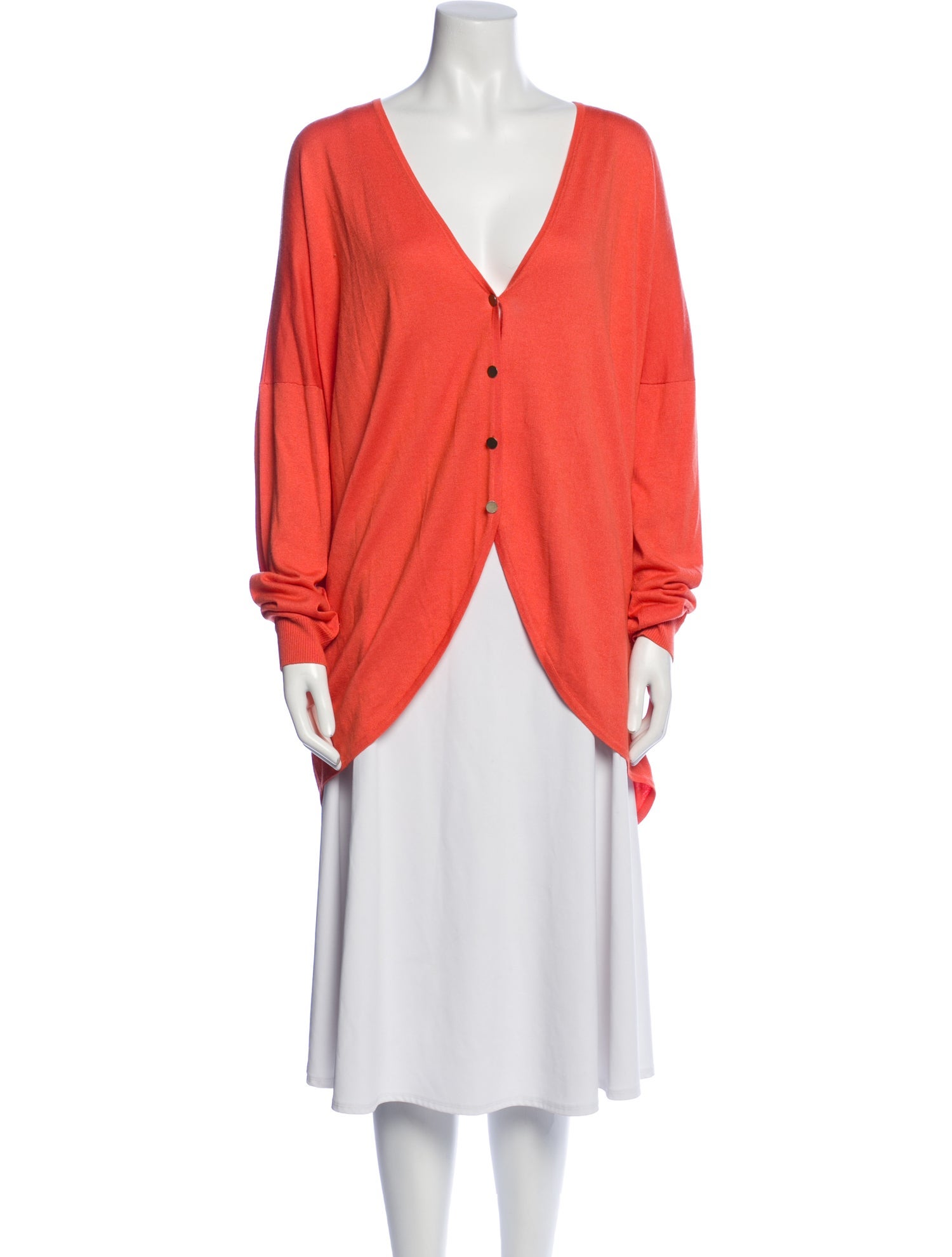 St. John Silk V-Neck Sweater