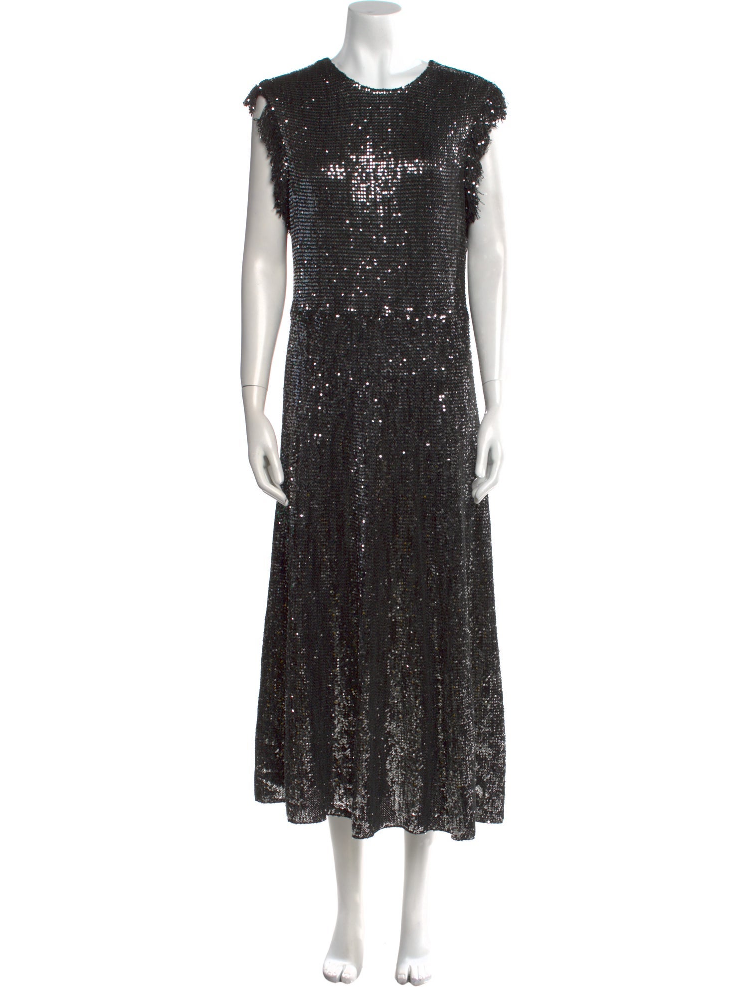 St. John Crew Neck Long Dress