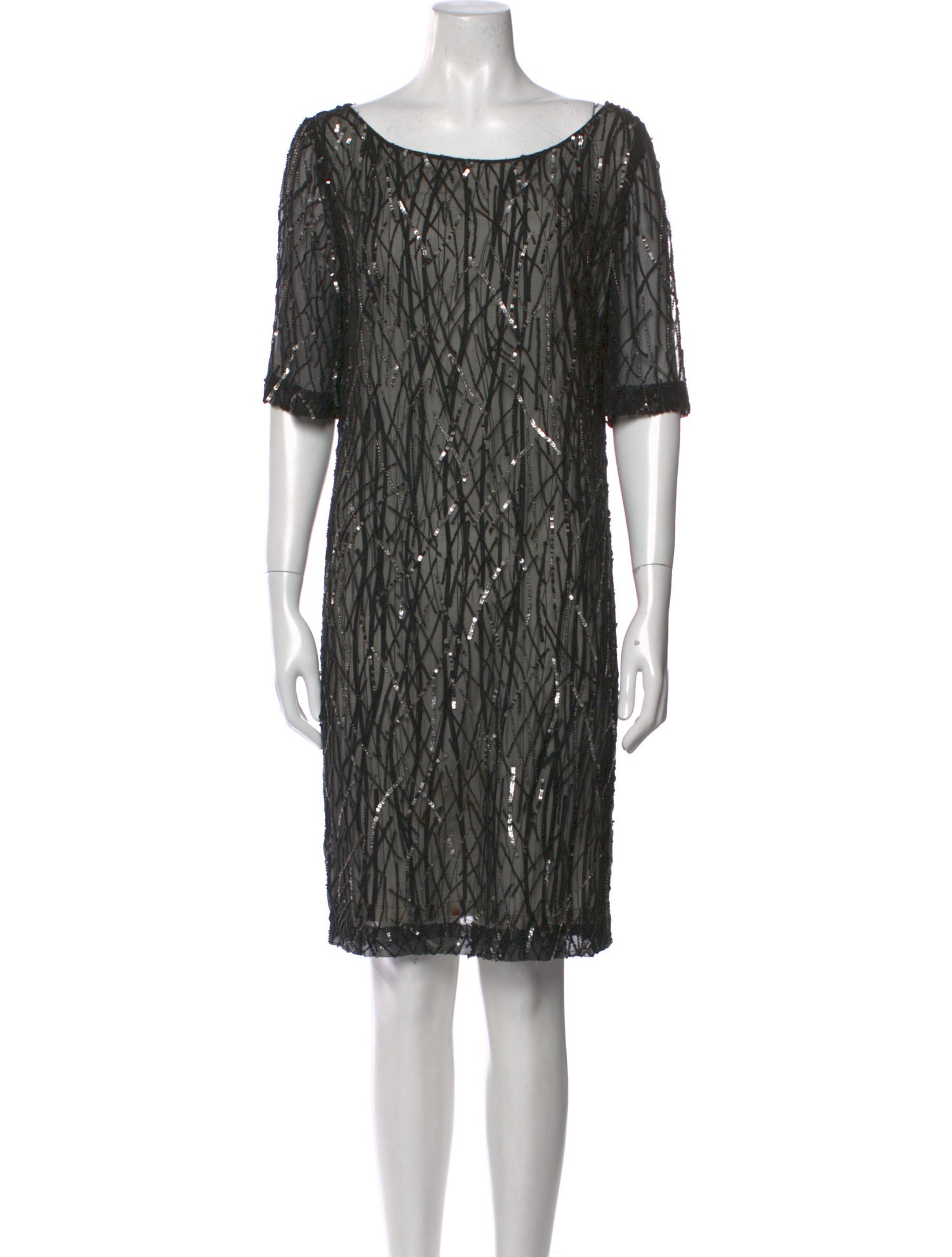 St. John Silk Knee-Length Dress