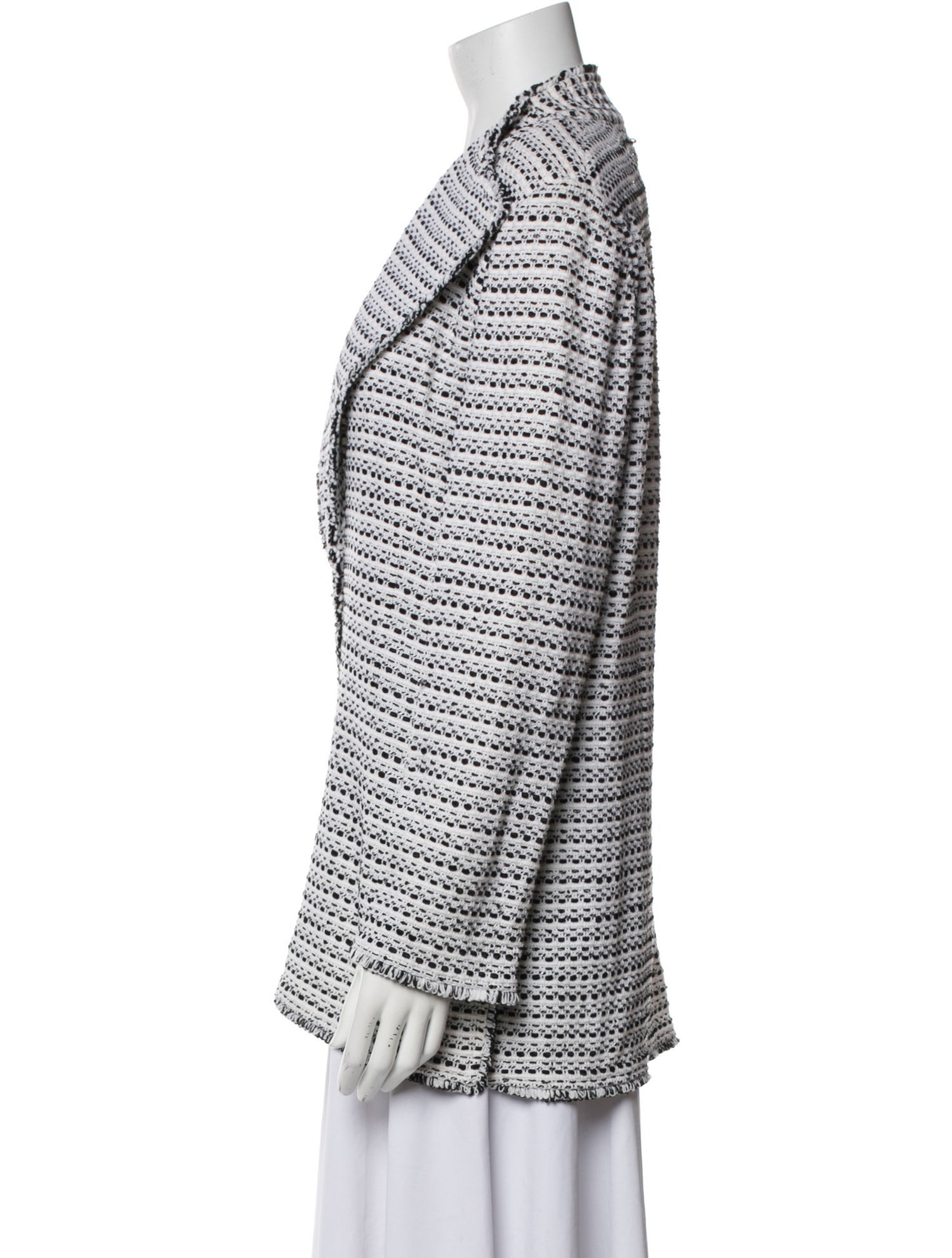 St. John Wool Tweed Pattern Blazer