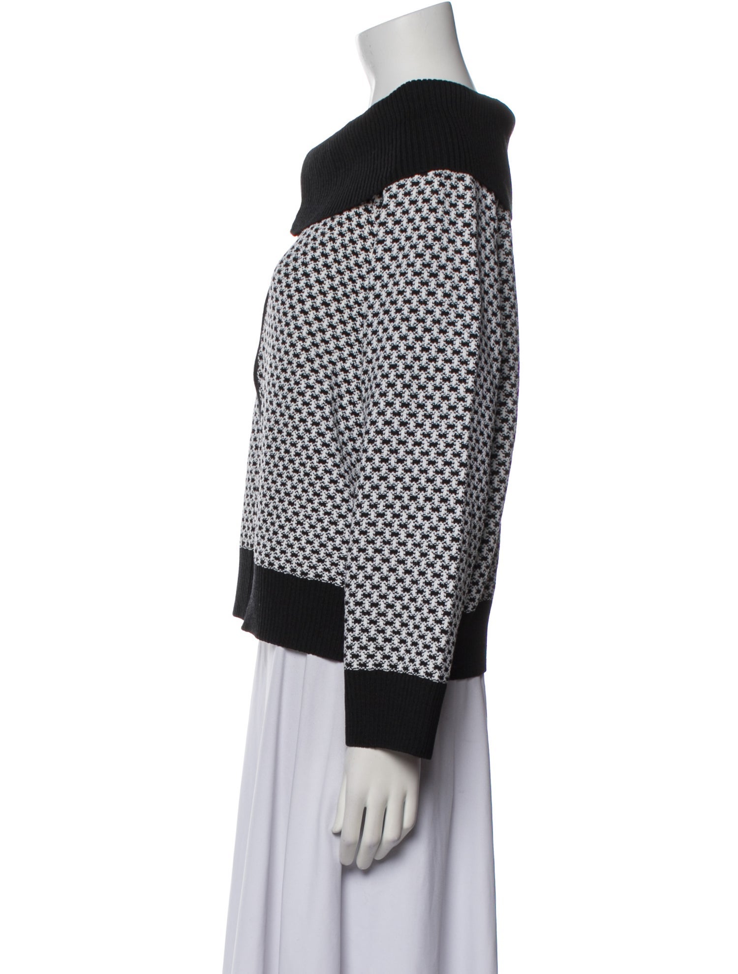 St. John Wool Printed Bomber Jacket