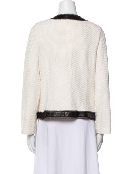 St. John Wool Colorblock Pattern Jacket