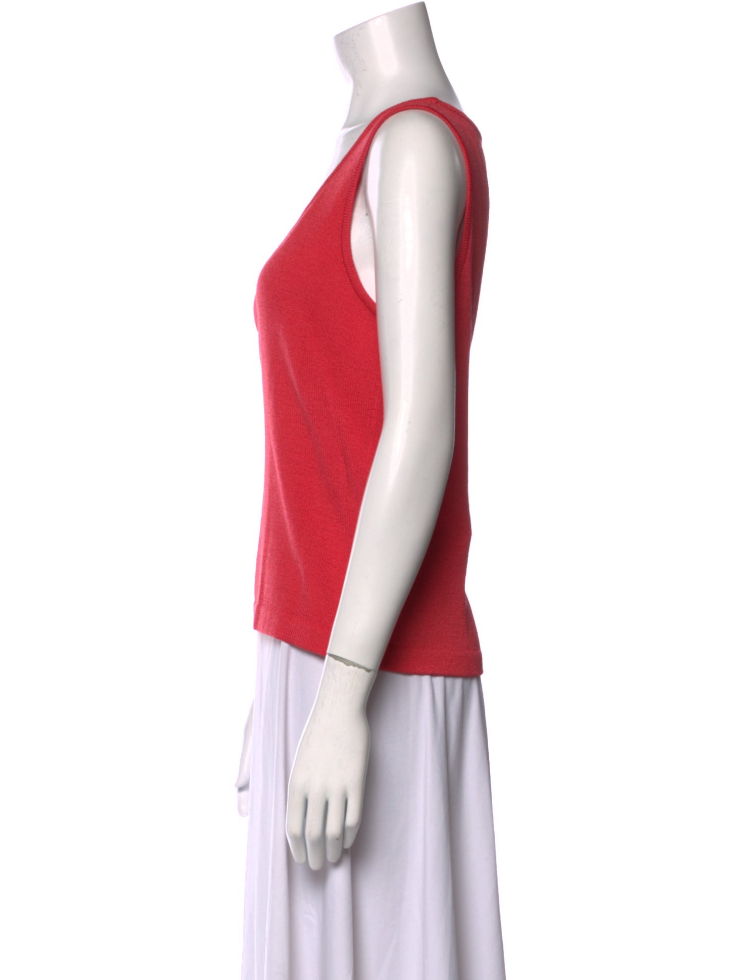 St. John Wool Scoop Neck Top