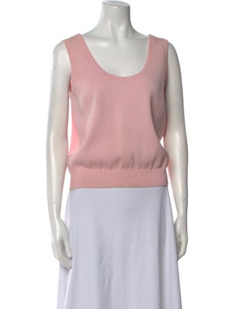 St. John Wool Scoop Neck Top