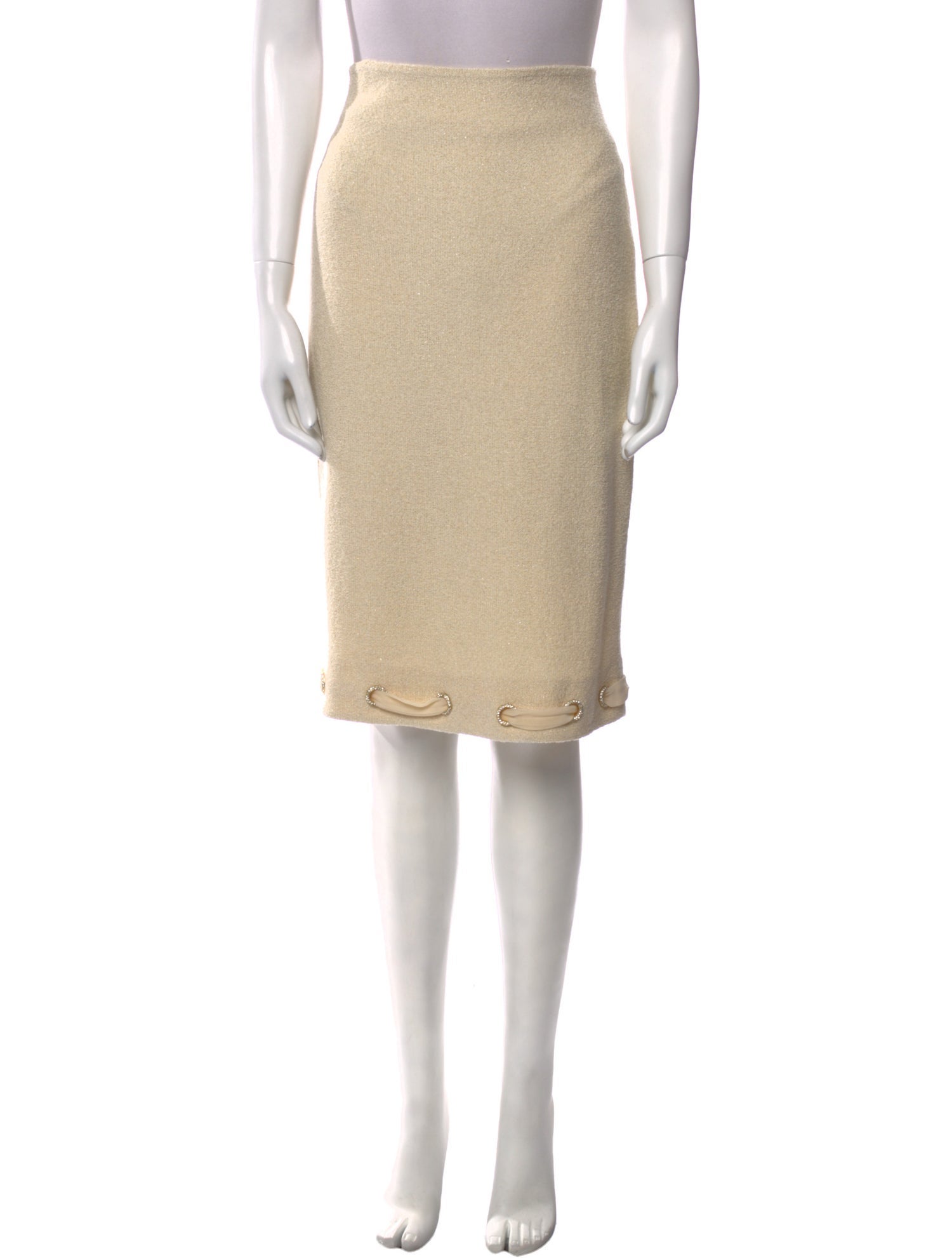 St. John Wool Knee-Length Skirt