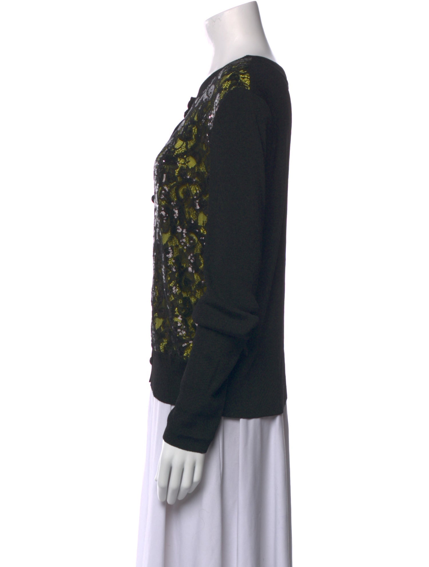 St. John Printed Crew Neck Sweater