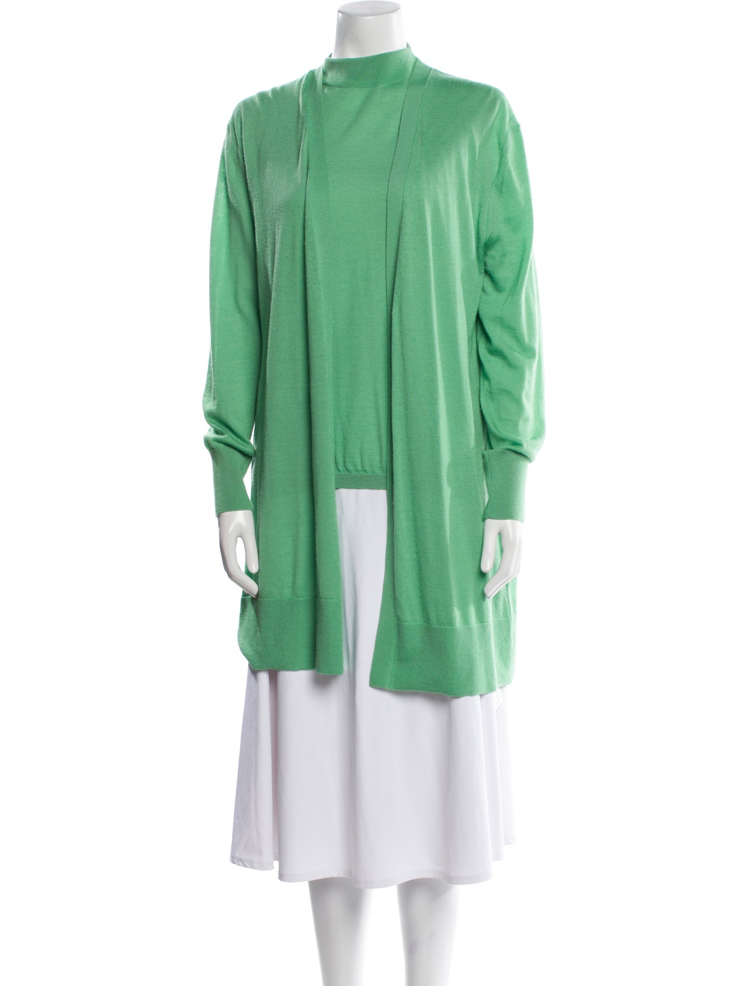 St. John Cashmere Mock Neck Sweater