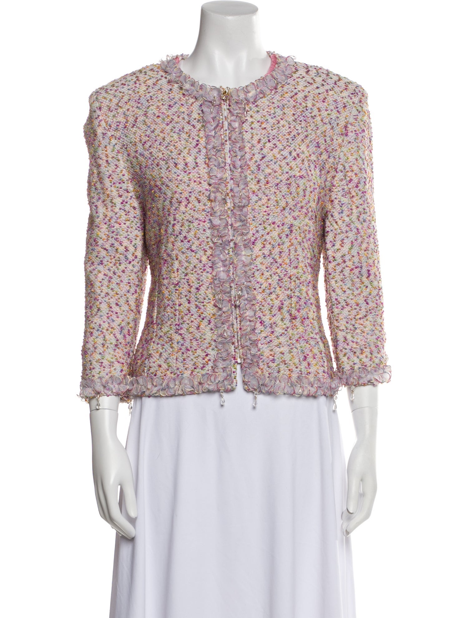 St. John Couture Tweed Pattern Evening Jacket