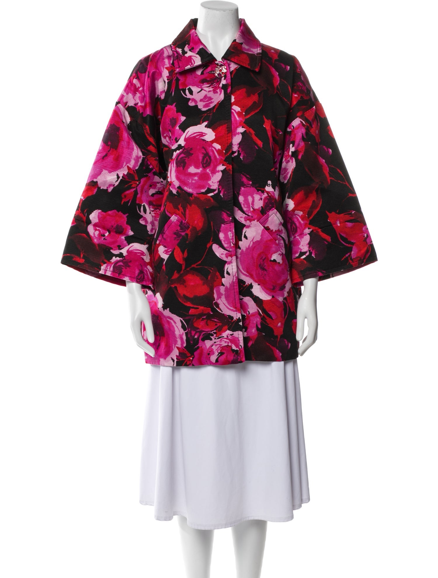 St. John Floral Print Jacket