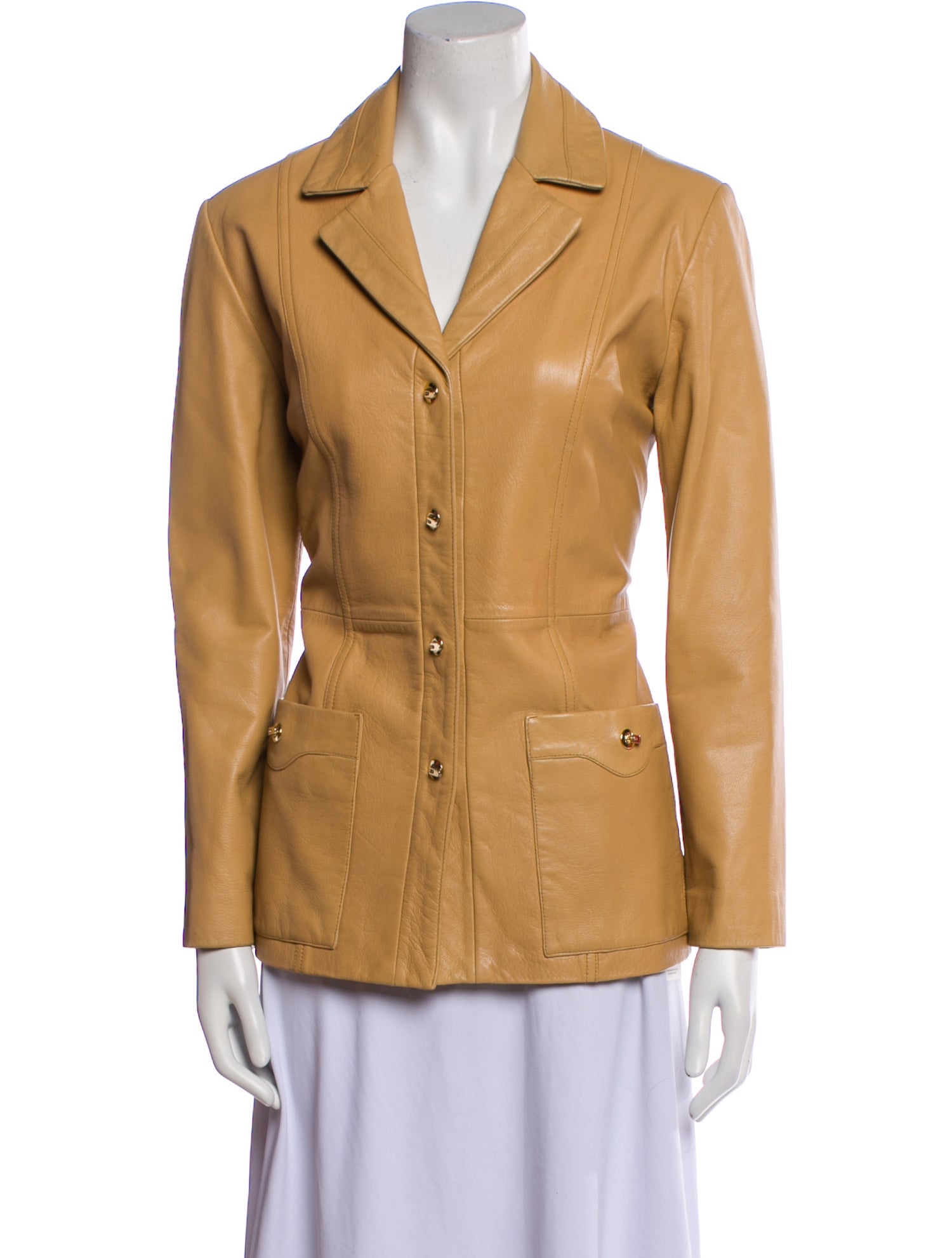 St. John Sport Leather Blazer