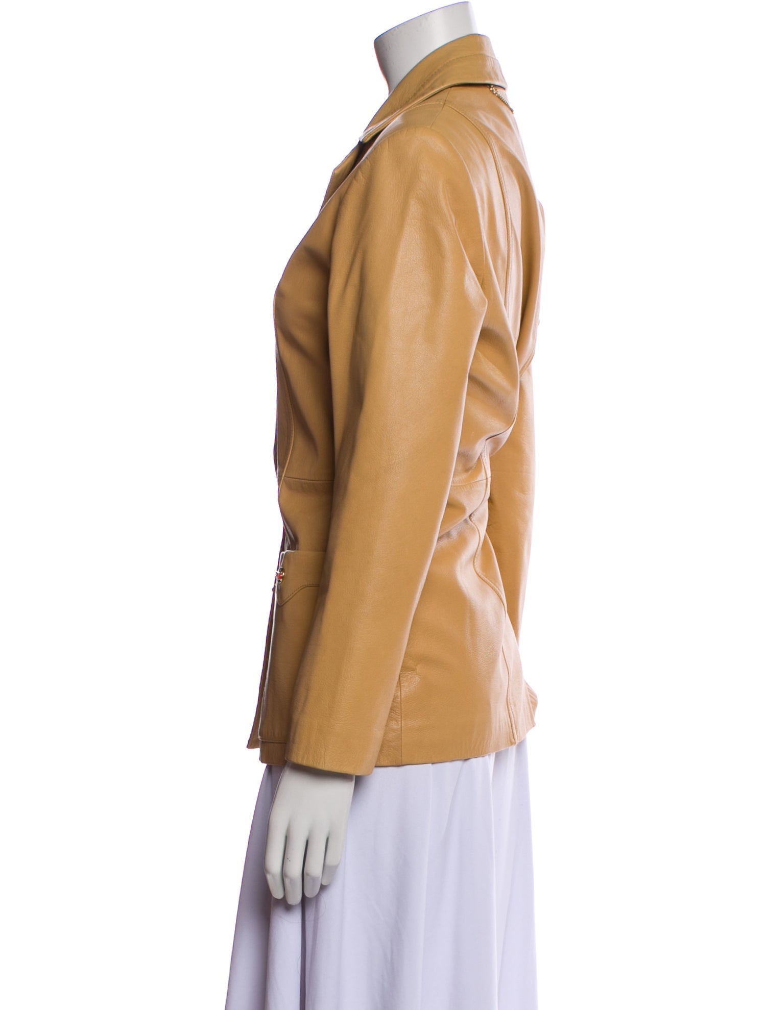 St. John Sport Leather Blazer