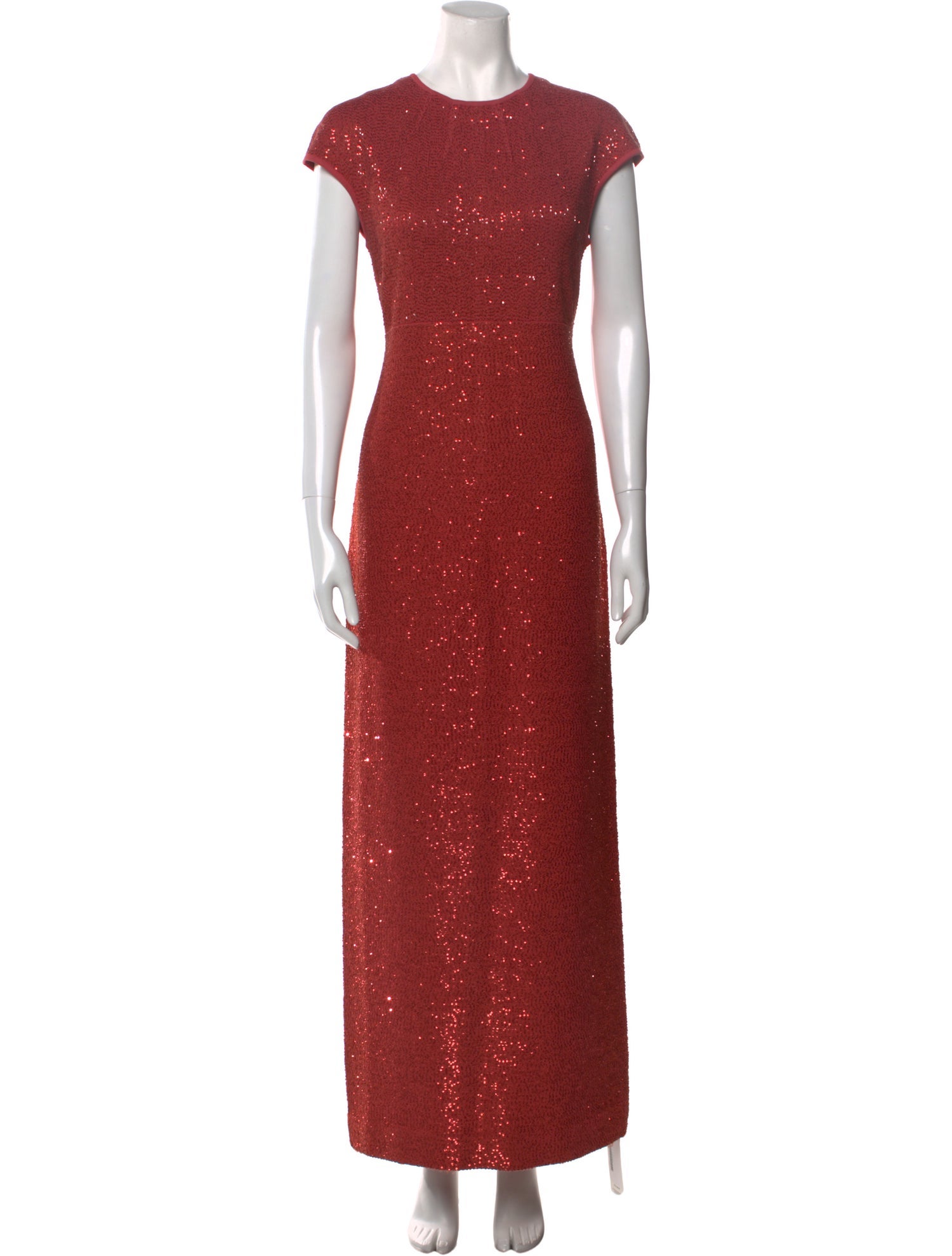 St. John Crew Neck Long Dress