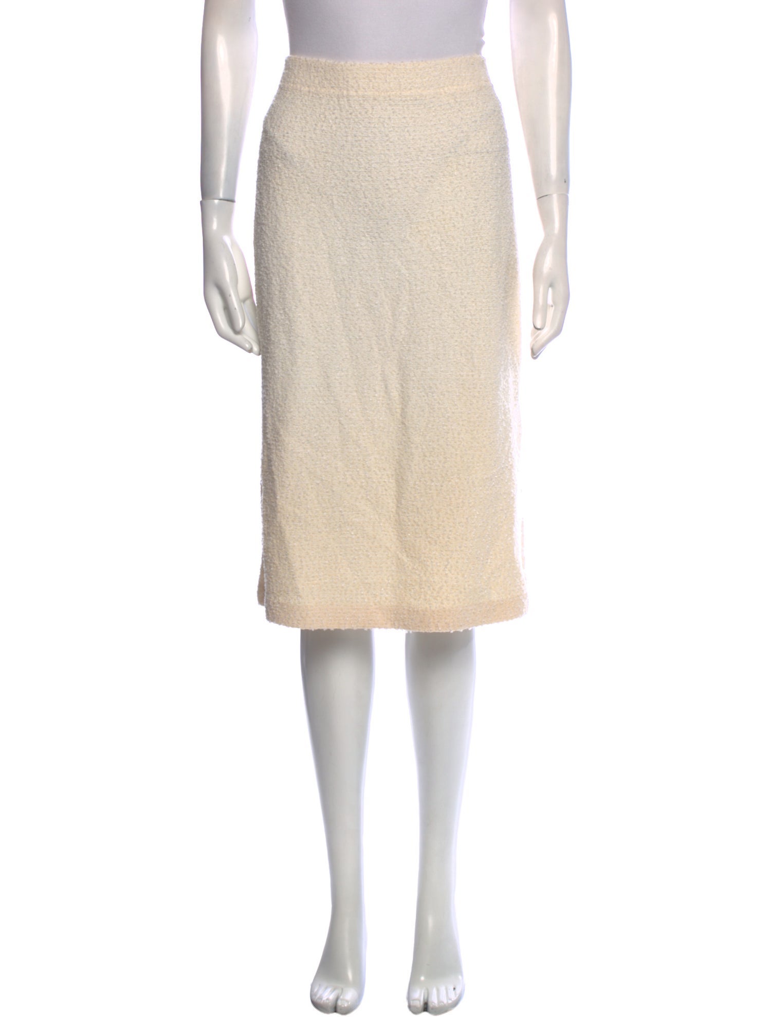 St. John Glitter Accents Knee-Length Skirt