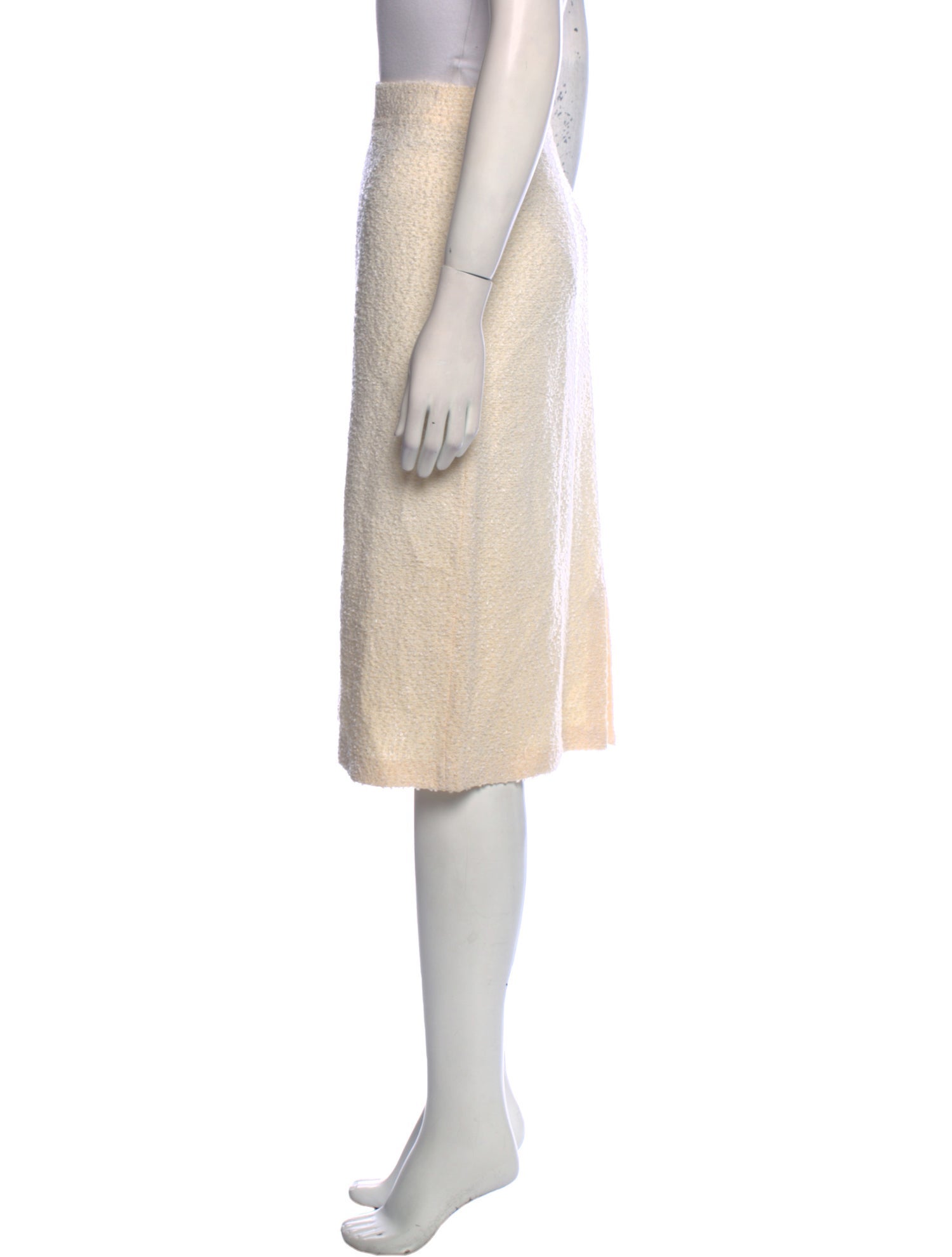 St. John Glitter Accents Knee-Length Skirt