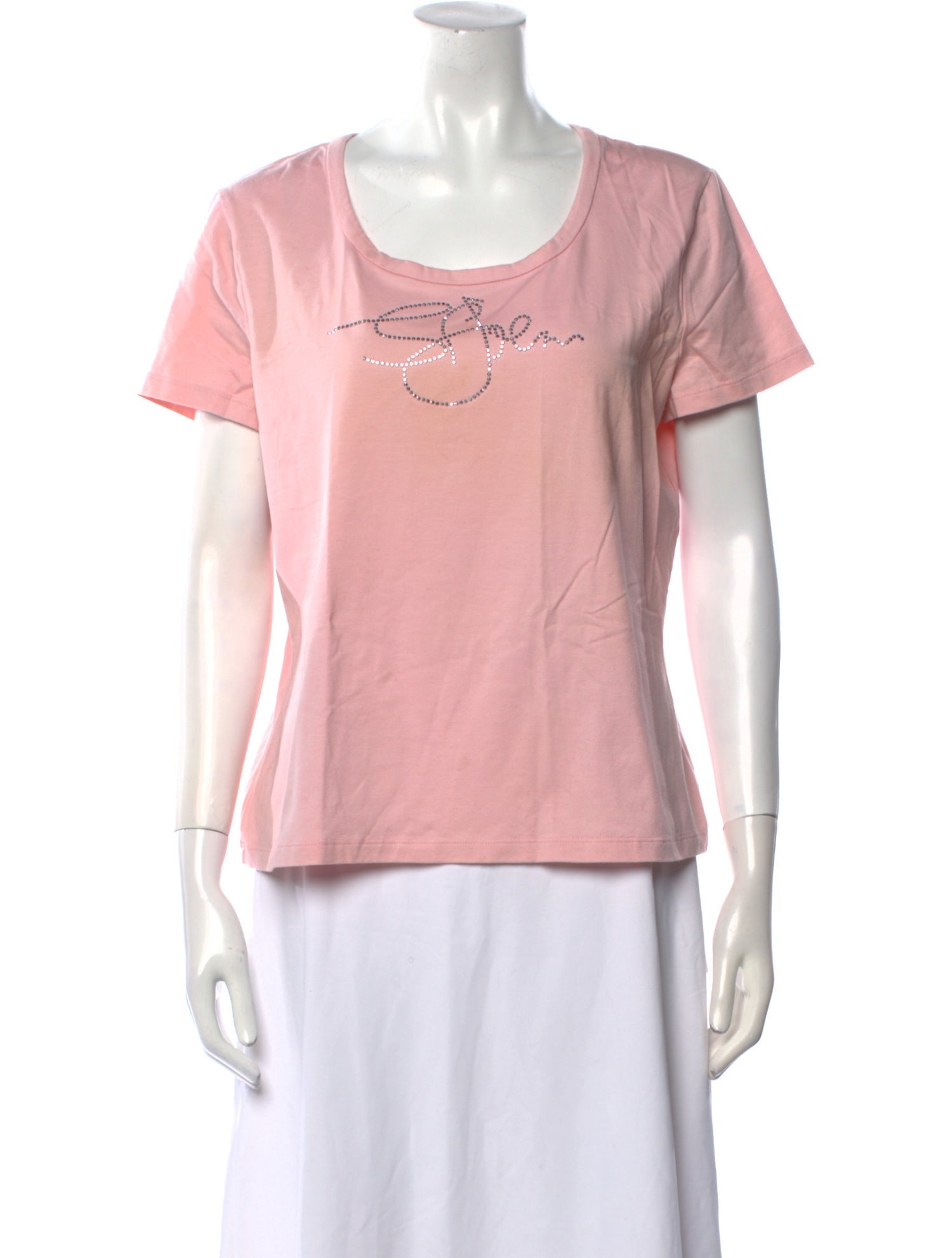 St. John Nylon Scoop Neck T-Shirt