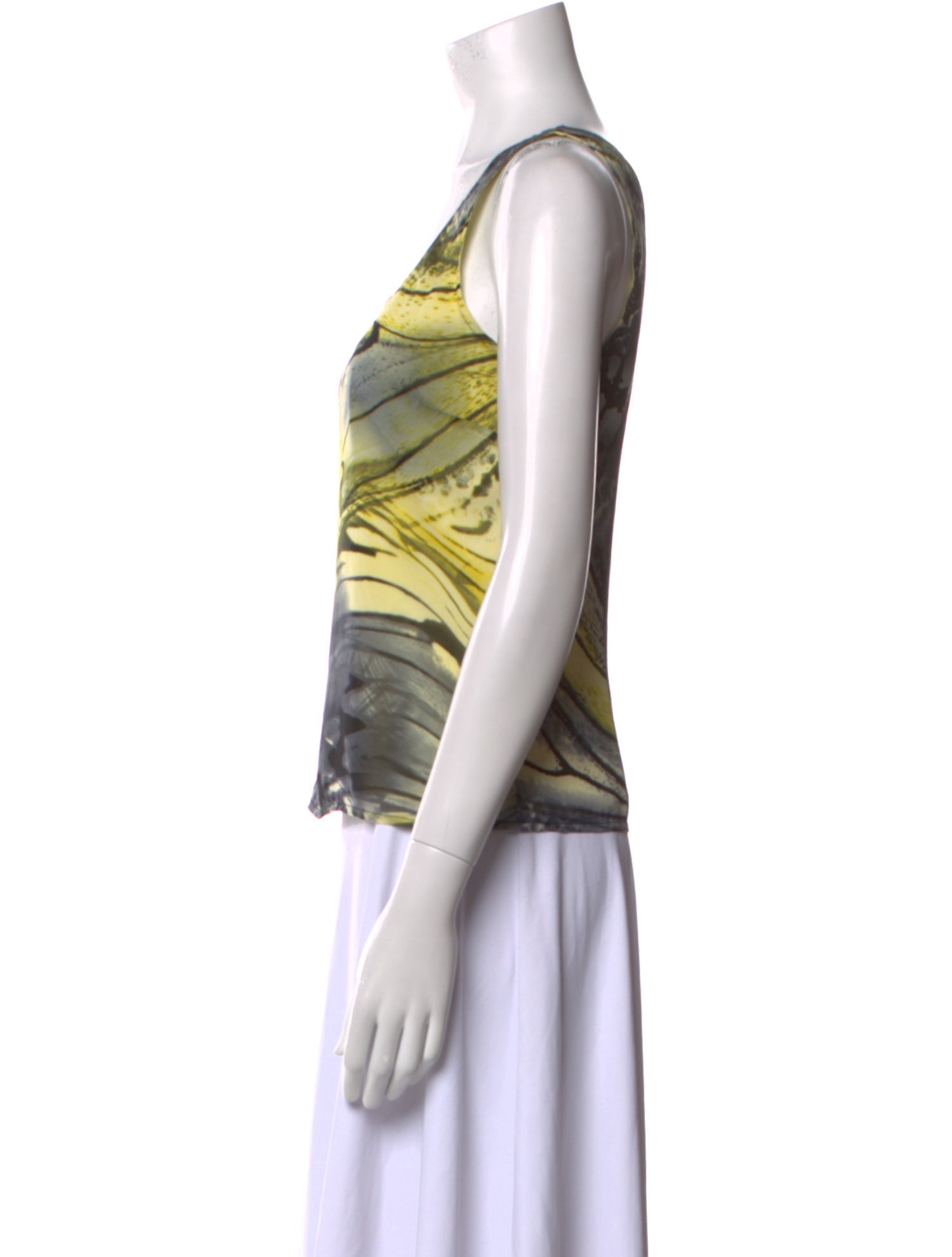 St. John Silk Printed Top