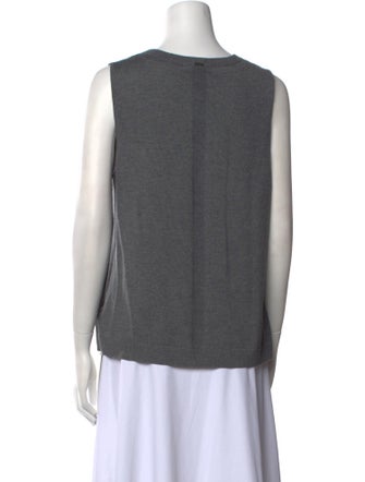 St. John Silk Scoop Neck Top